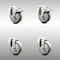 Service Caster 4 Inch 316SS Gray Polyurethane Swivel Bolt Hole Caster Set with 2 Lock Brake SCC-SS316BHTTL20S414-PPUB-2-S-2 - alternate 1